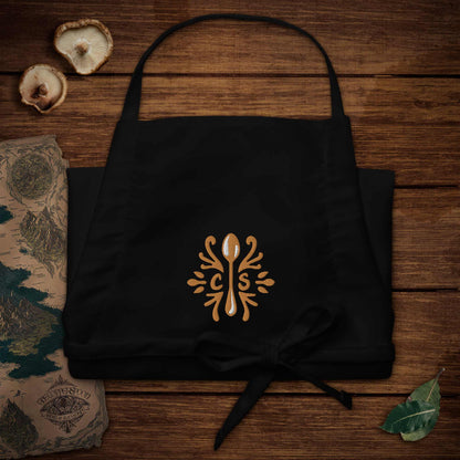 Copper Spoon Embroidered Apron