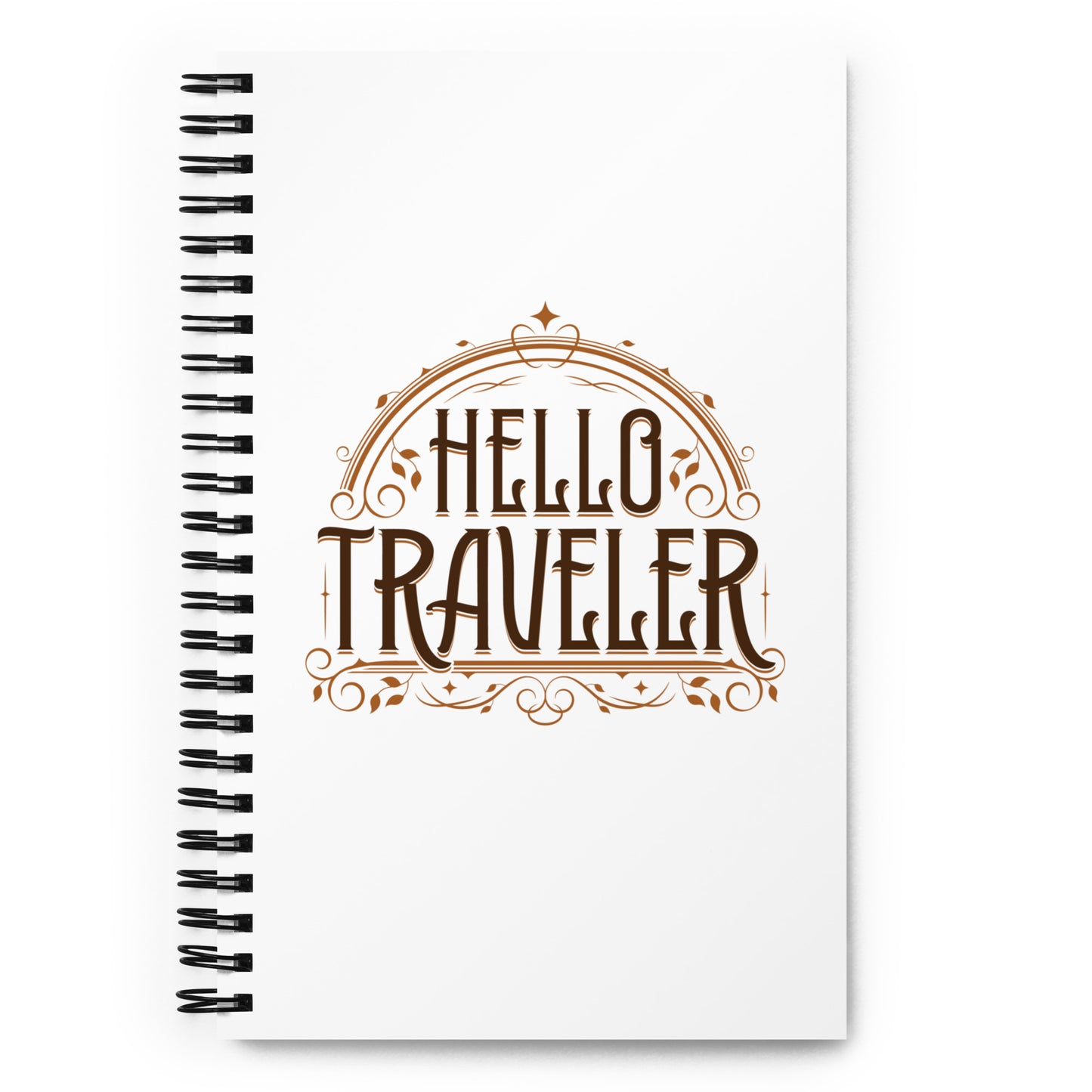 Hello Traveler Spiral notebook